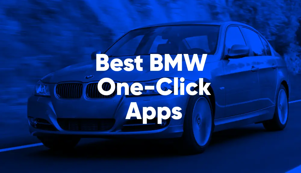 Activating BMW One-Click Apps on smartphone screen